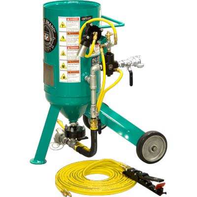 Small Portable Sandblaster Pirate Brand CPR Jr. .5 Cu. Ft.