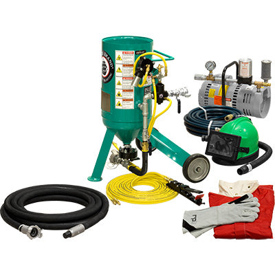 Small Portable Sandblaster Pirate Brand CPR Jr. .5 Cu. Ft.