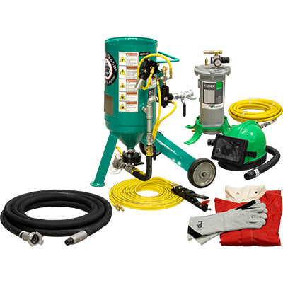 Small Portable Sandblaster Pirate Brand CPR Jr. .5 Cu. Ft.