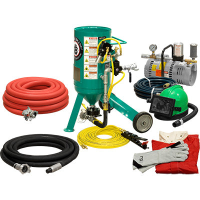 Small Portable Sandblaster Pirate Brand CPR Jr. .5 Cu. Ft.