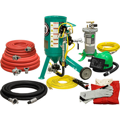 Small Portable Sandblaster Pirate Brand CPR Jr. .5 Cu. Ft.
