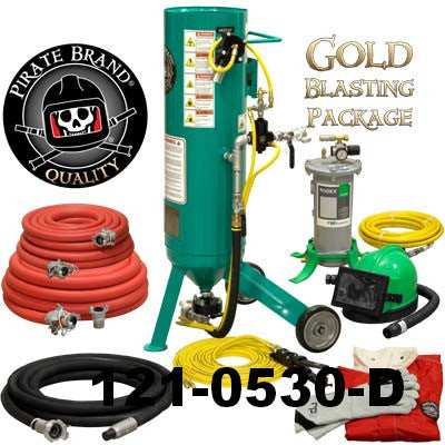 Small Portable Sandblaster 1.0  Cu. Ft. Pirate Brand CPR Jr.
