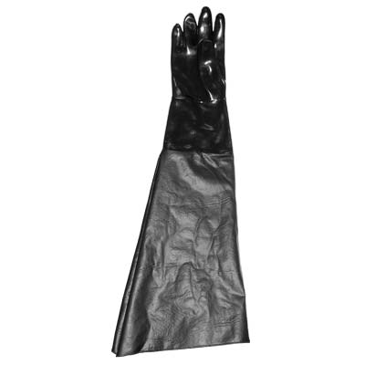 Sandblast Gloves, RIGHT HAND ONLY, neoprene with cotton lined ranchide sleeve.