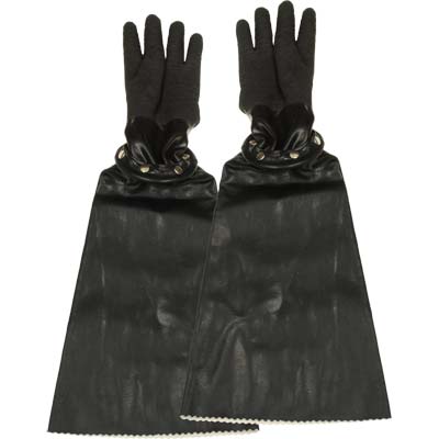 Snap Sandblasting Gloves for Sandblasting Cabinet. Pauli & Griffin style.