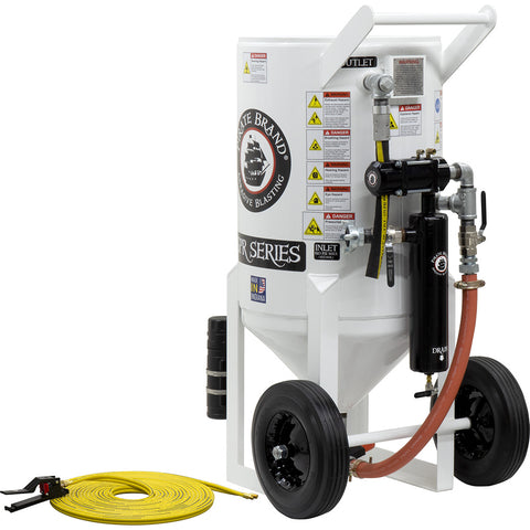 Sandblaster Pressure Release System 6.5 cu. ft. (650 lbs.)  This is a industrial style portable sandblaster.