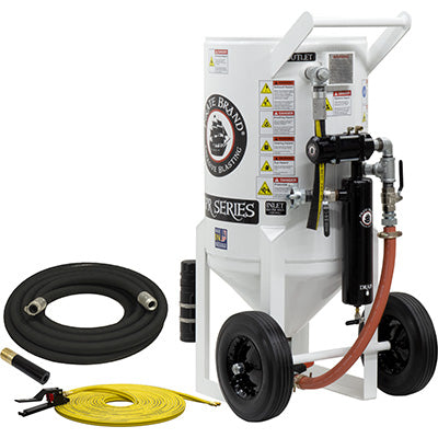 Sandblasters, Portable Equipment 6.5 cu.ft. (650 lbs.) pressure release style (650 pound) pneumatic operated