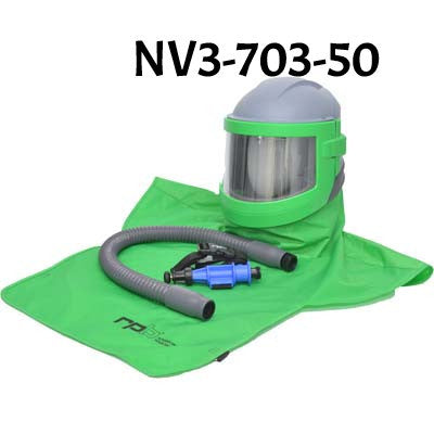 Sandblaster Helmet, Nova 3 with Cool Tube made by RPB in USA.