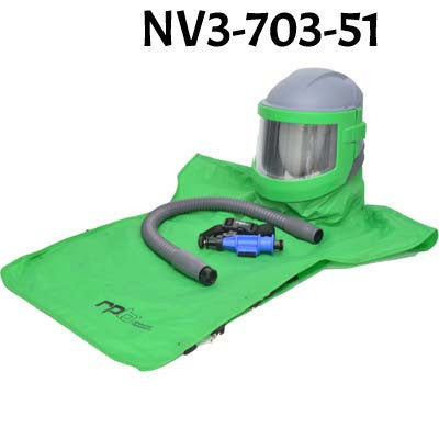 Sandblaster Helmet, Nova 3 with Cool Tube made by RPB in USA.