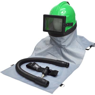 Astro Sandblasting Helmet & Parts made by RPB in Michigan.