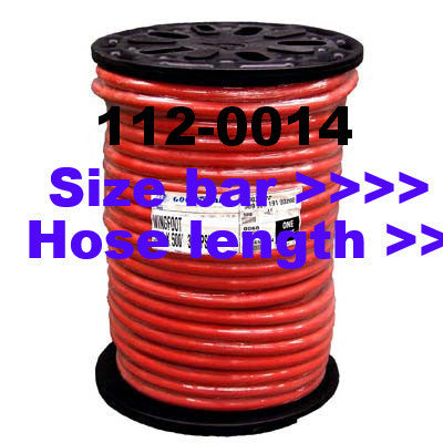 Red Air Hose by Foot