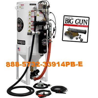 Stationary Sandblasters (Big Gun) for Ultimate Performance to increase production rate.